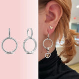 925 Silver Earrings Women Charm Wedding Party Jewelry Gift