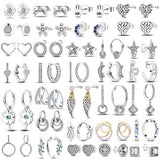 925 Silver Earrings Women Wedding Party Gift Studs Tendance