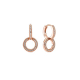 925 Sterling Silver Double-sided Earrings For Women