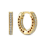 925 Sterling Silver Double-sided Earrings For Women