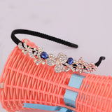 Crystal Rhinestone Flower Leaf Headband Hair Accessories for Women