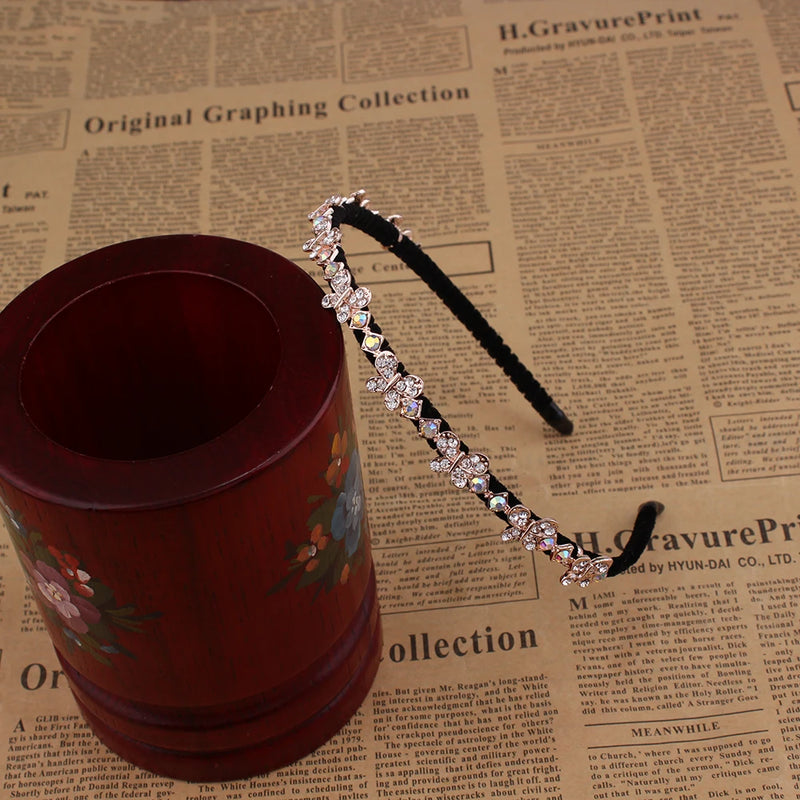 Rhinestone Flower Hairbands for Girls Bridal Party Hair Accessories