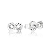Double Hoop Earrings Clover Heart Diamond Round Earrings