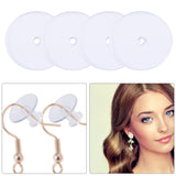 Earring Backs Pads Clear Disc Heavy Safety Stopper Support Pad