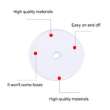 Earring Backs Pads Clear Disc Heavy Safety Stopper Support Pad