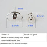 925 Silver Earring Backs, Adjustable Lifts for Droopy Ears