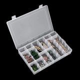Earring Box Jewelry Storage 36 Compartments with Lid and Adjustable Partition