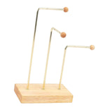 Earring Bracelet Display Stand - Wood Base Jewelry Organizer