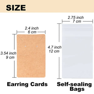 Earring Display Kit - 120 Cards, Packs & Backs