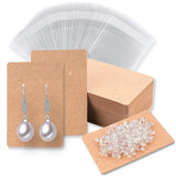 Earring Display Cards Set - 120 Clip Cards, 120 Packs, 240 Backs