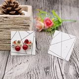 Earring Cards Jewelry Display Paperboard Line Earrings Necklace Packaging Card