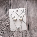 Earring Cards Jewelry Display Paperboard Line Earrings Necklace Packaging Card