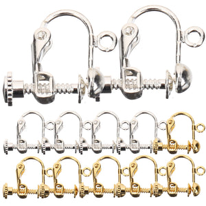Earring Clip Converter for Pierced Jewelry Screw Findings