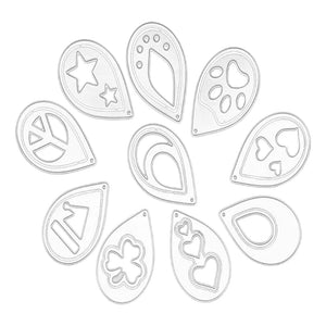 Water Drop Earring Cutting Dies for DIY Crafts