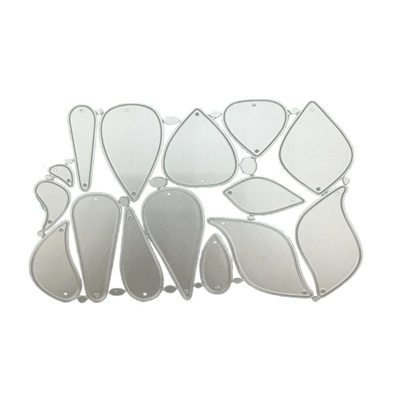 Water Drop Metal Earring Die Cuts for DIY Jewelry Making