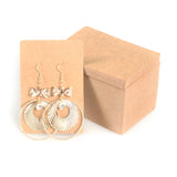 Earring Display Cards with Hanging Hole and Ear Plugs