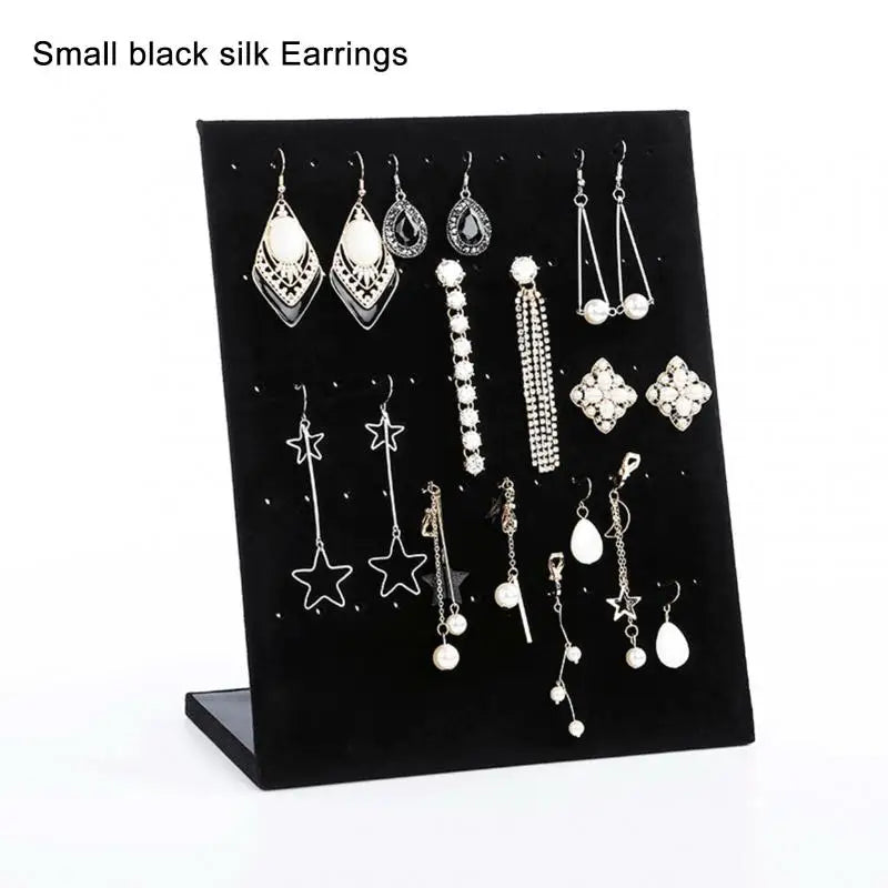 Velvet Earring Display Stand Jewelry Rack Organizer