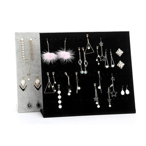 Velvet Earring Display Stand Jewelry Rack Organizer