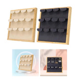 Wooden Earring Display Holder Rack Jewelry Organizer