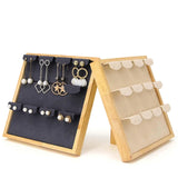 Wooden Earring Display Holder Rack Jewelry Organizer