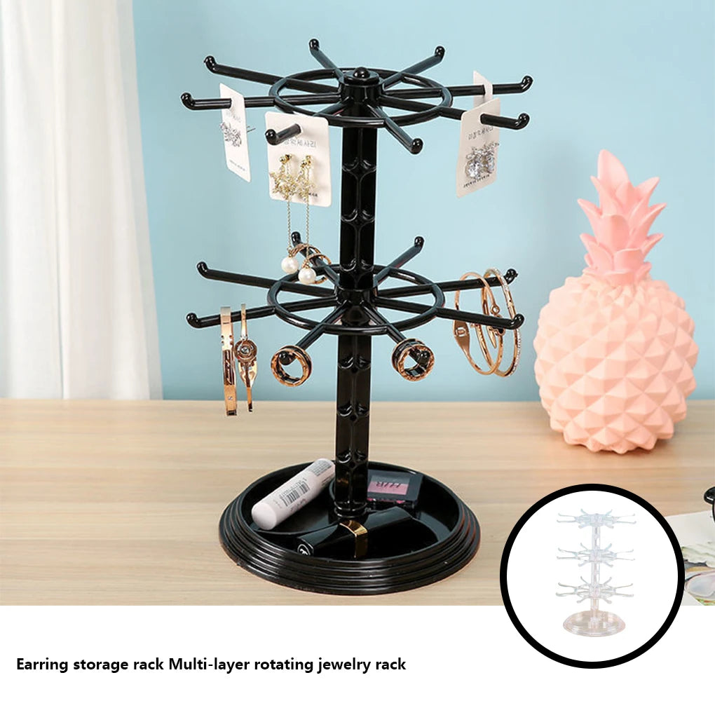 3-Layer Vintage Earring Display Stand Jewelry Organizer