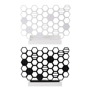 Honeycomb Metal Earring Display Stand Large Storage