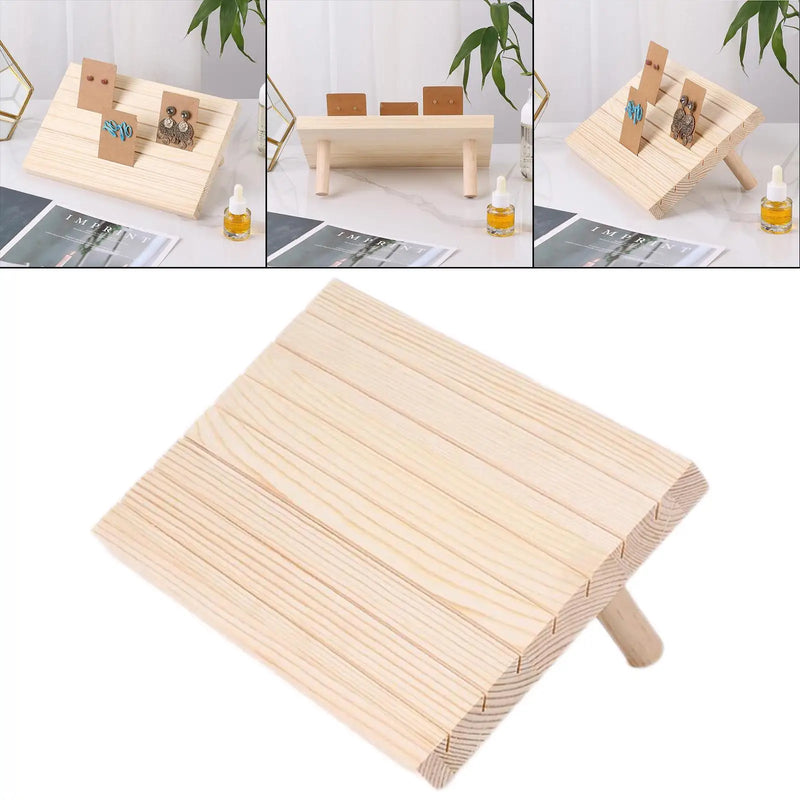 Rustic Earring Display Stand for Business Card
