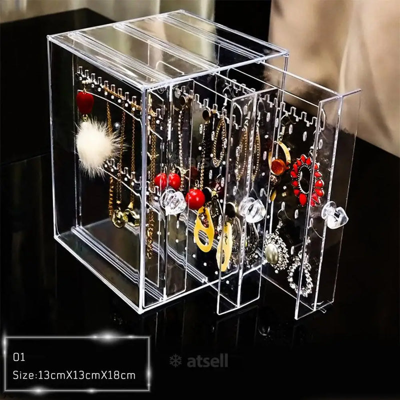 Earring Display Stand Storage Box Organizer - Jewelry Storage