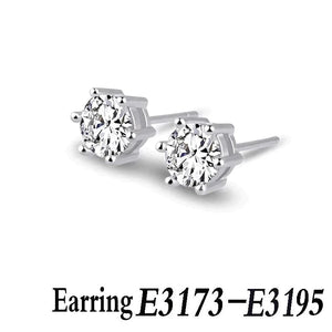 Elegant Silver Hoop Earrings Set of 3 Pairs