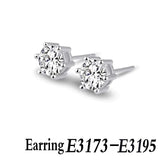 Elegant Silver Hoop Earrings Set of 3 Pairs