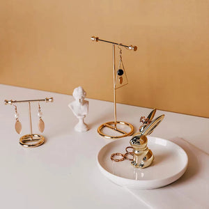 Metal Earring Hanger Ring Bracelet Holder Stand