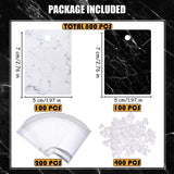 Earring Necklace Display Cards with Secure Backs and Bags