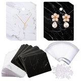 Earring Necklace Display Cards with Secure Backs and Bags