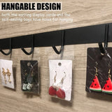 Earring Necklace Display Cards with Secure Backs and Bags