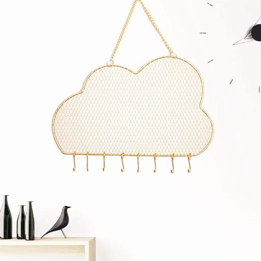 Cloud Wall Mounted Earring Holder Organizer