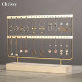 Wooden Earring Holder Jewelry Organizer Display Stand