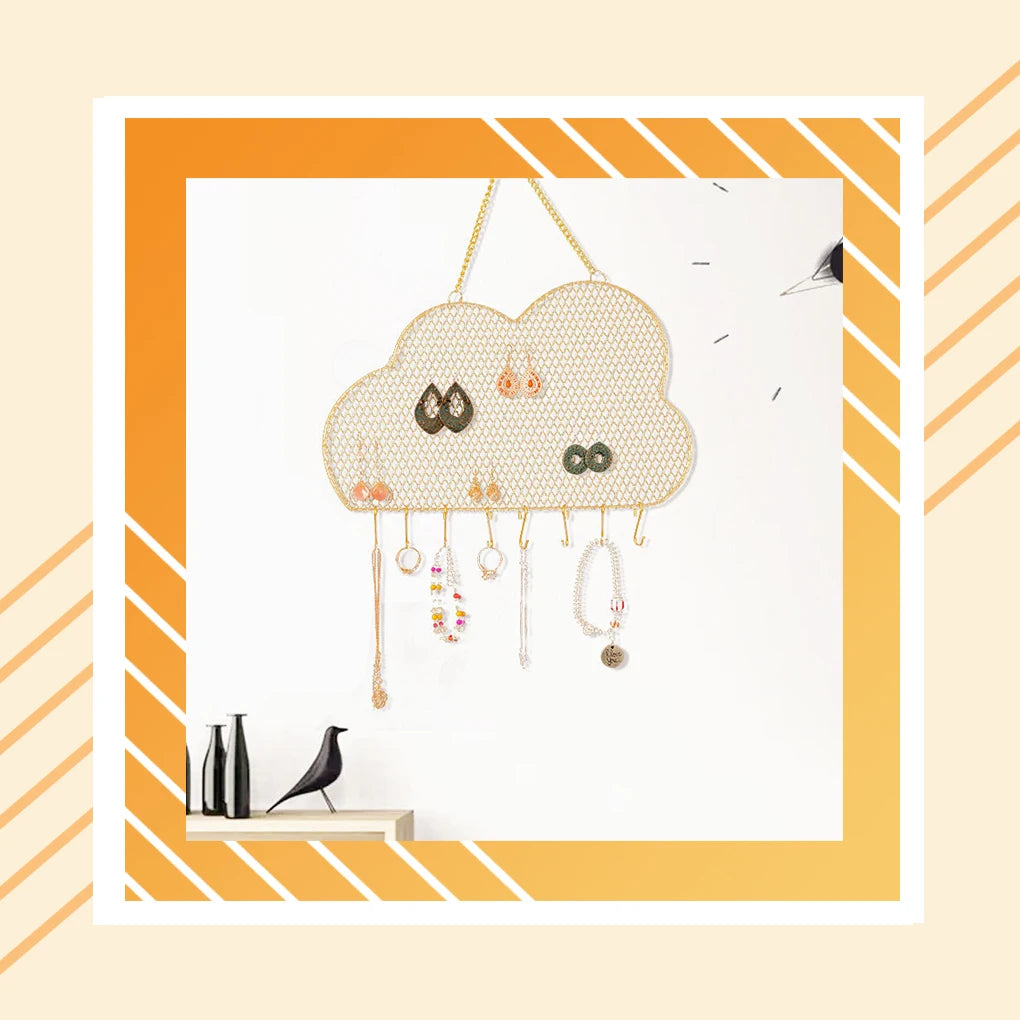 Earring Holder Hanging Organizer Wall Mounted Storage Rack