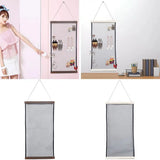 Earring Holder Mesh Display Rack Wooden Decoration