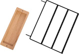 3-Tier Earring Holder Stand 69 Holes Organizer with Wooden Tray