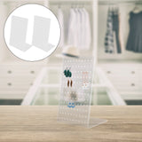 Acrylic Earring Holder Stand Rack Display Organizer L Shaped Storage Necklace