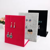 Velvet Earring Holder Stand 60 Holes Square Display Board