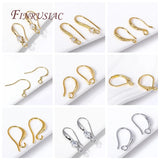 18K Plated Cubic Zircon Ear Wire with Open Loop