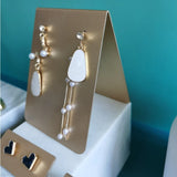 Plastic Earrings Display Stand Organizer Rack Holder Shelf