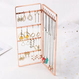 Golden Jewelry Display Stand Organizer