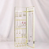 Golden Jewelry Display Stand Organizer