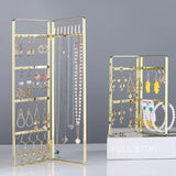 Golden Jewelry Display Stand Organizer