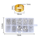 Earring Jewelry Making Kit Beads Findings Set With Pliers Silver DIY