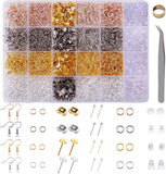 Earring Making Kit with Hooks, Posts and Backs for Earrings