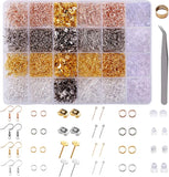 Earring Making Kit with Hooks, Posts and Backs for Earrings