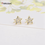 14K Plated Stud Earring Findings DIY Jewelry Accessories
